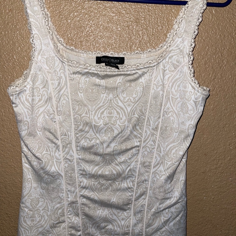 White black top